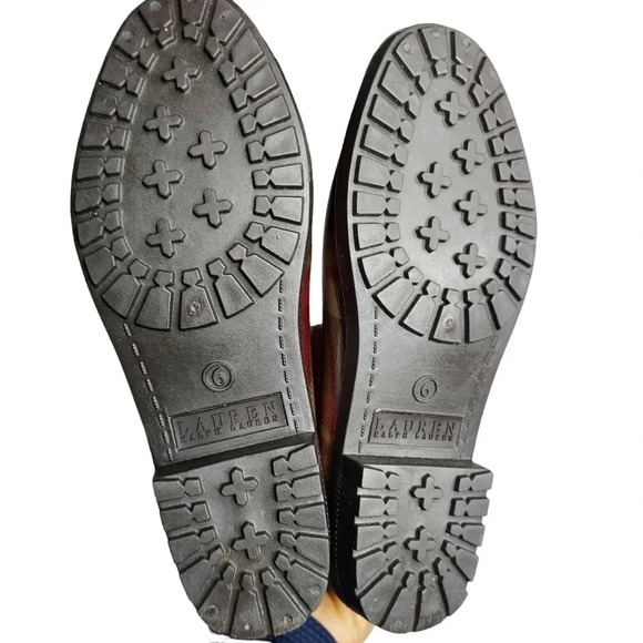 Lauren Ralph Lauren Plaid Rossalyn II Knee High PVC Rain Boots 6B - Picture 10 of 14